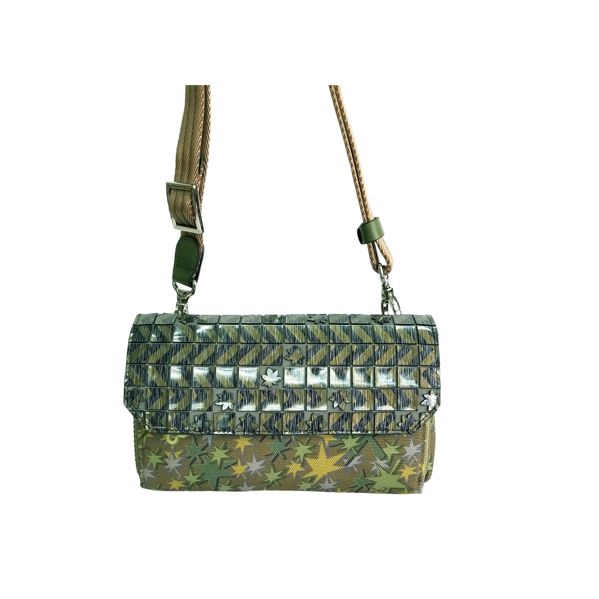 京都限定のELISIR caede KYOTO | エリシアカエデ京都のバッグシリーズ　Stella Misto Flap wallet pochette green