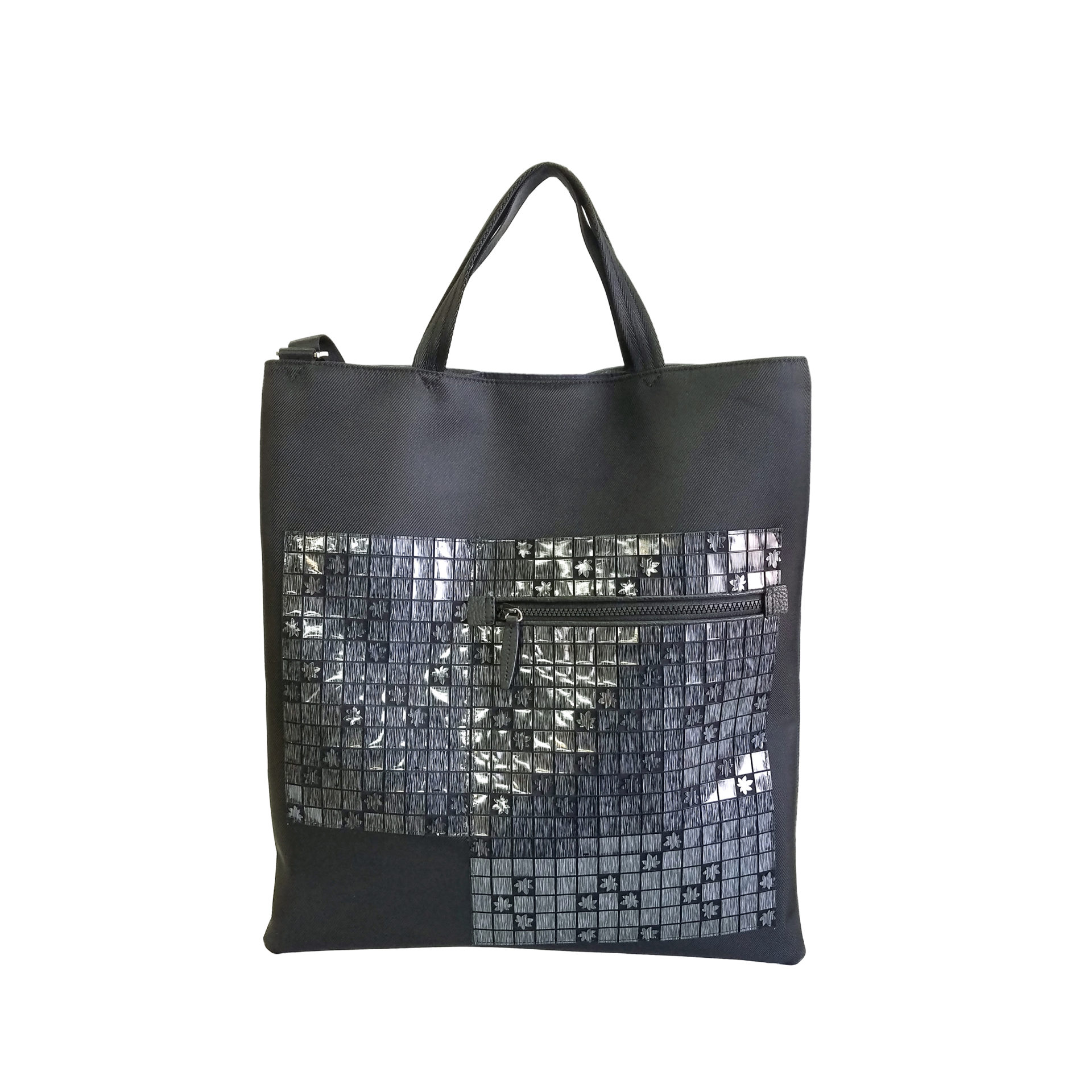 京都限定のELISIR caede KYOTO | エリシアカエデ京都のバッグシリーズ　twill nylon misto 3face tote black