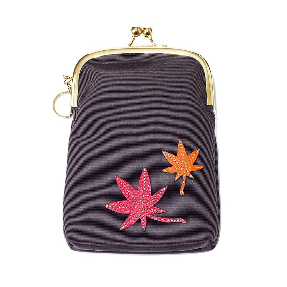 京都限定のELISIR caede KYOTO | エリシアカエデ京都のバッグシリーズ　Grosgrain Frame Pouch