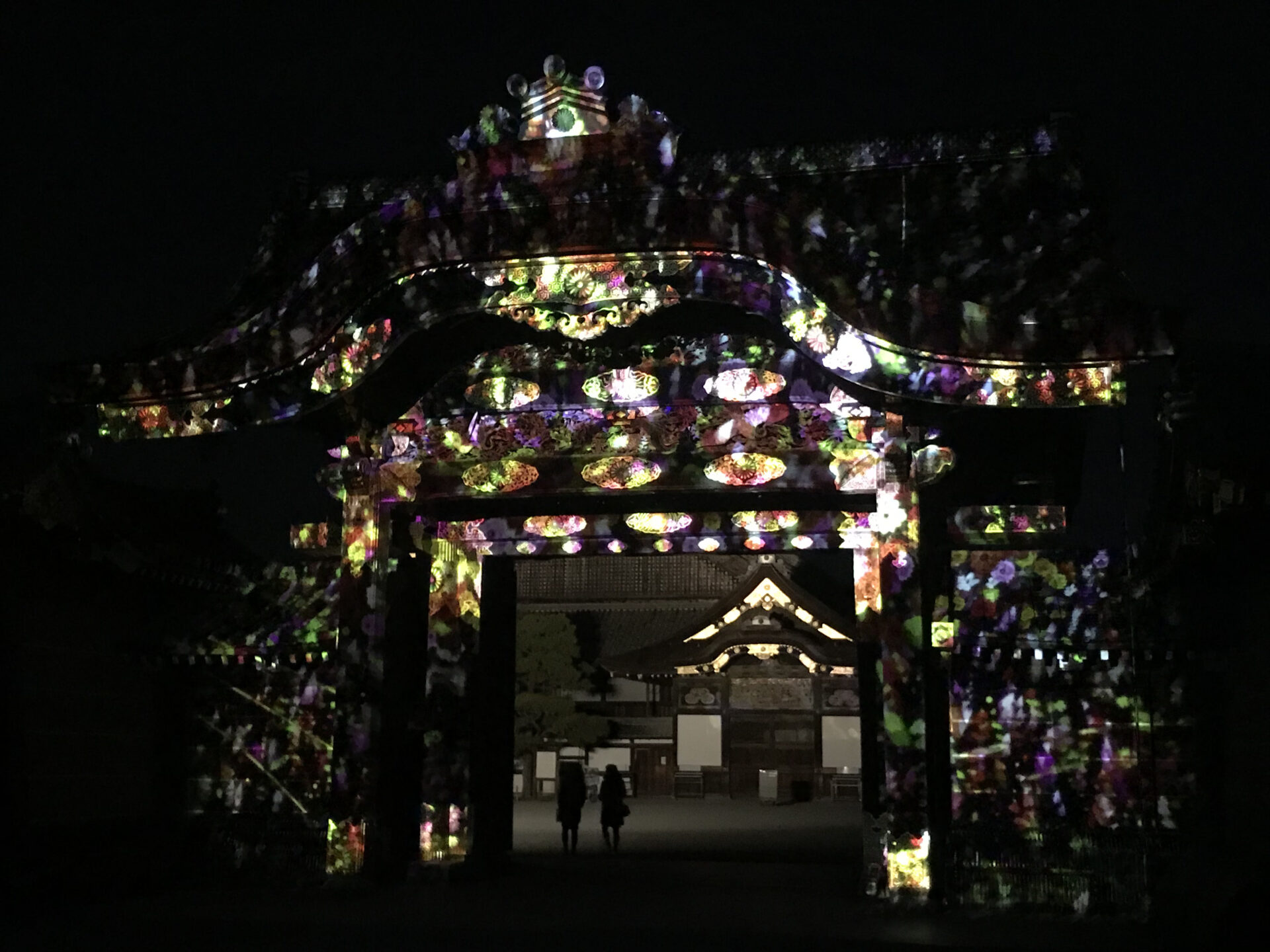 京都　二条城　マッピング