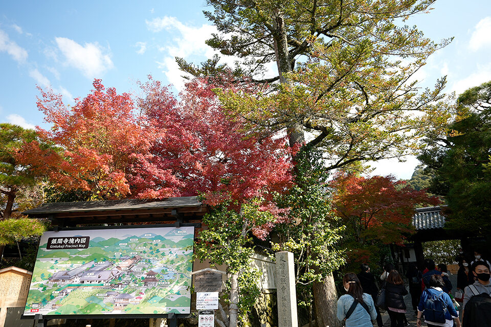 銀閣寺 紅葉 京都