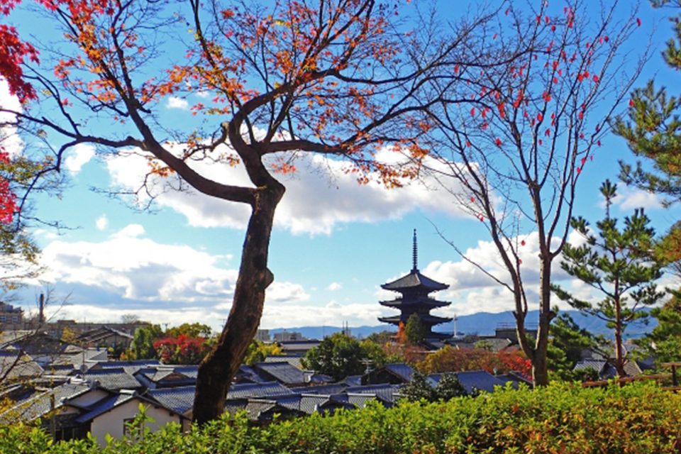 秋の八坂の塔