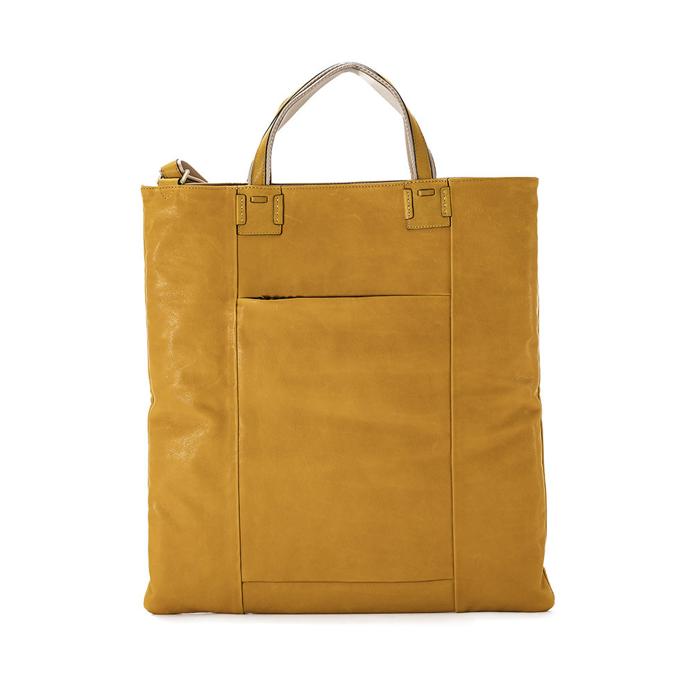 京都限定のELISIR caede KYOTO | エリシアカエデ京都のバッグシリーズ Cerberus 3 face tote COLOR:GIALLO