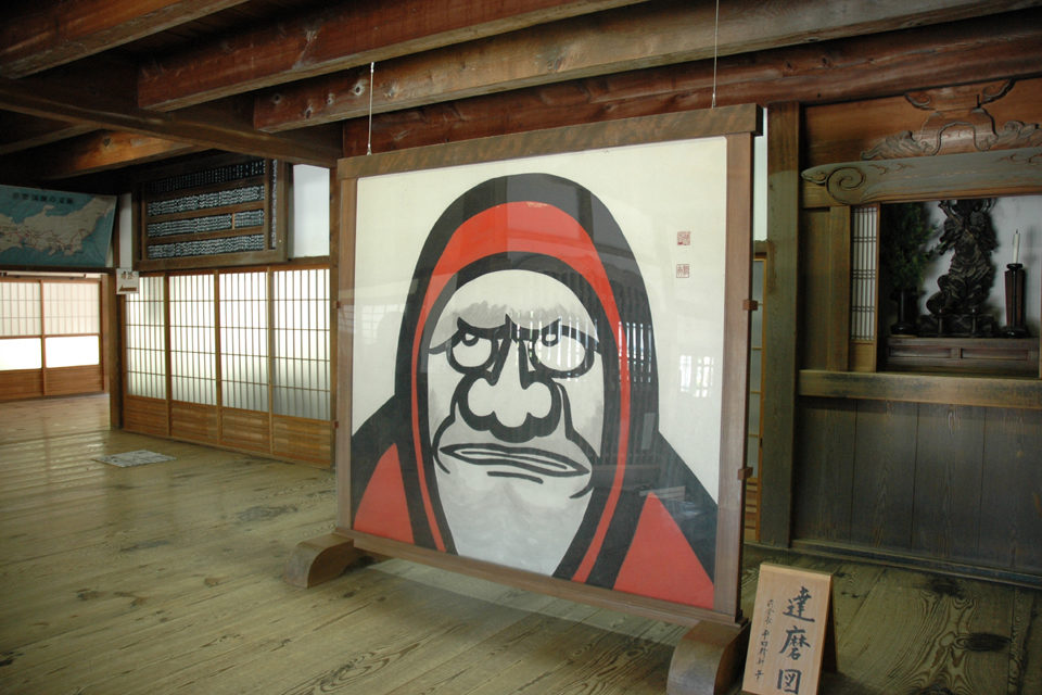 達磨図の衝立