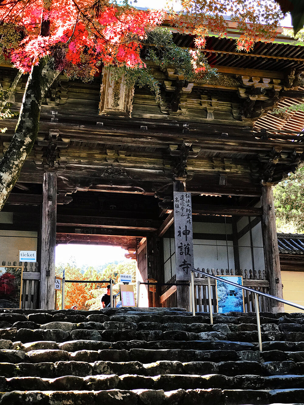 楼門紅葉 神護寺