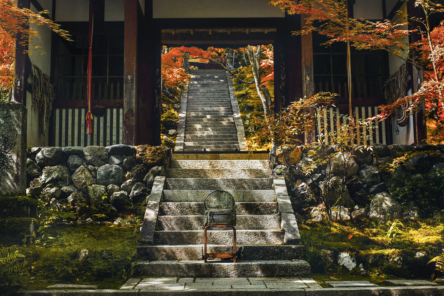 常寂光寺 紅葉 京都